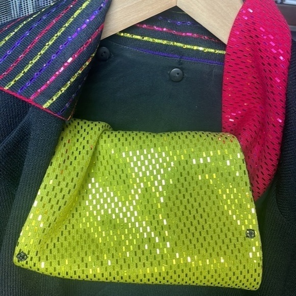 St John Jacket coat Evening Vintage knit jacket and removable accents size 10 - Picture 13 of 15